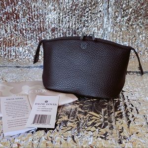 Dagne Dover small Lola Pouch Color: Onyx Leather